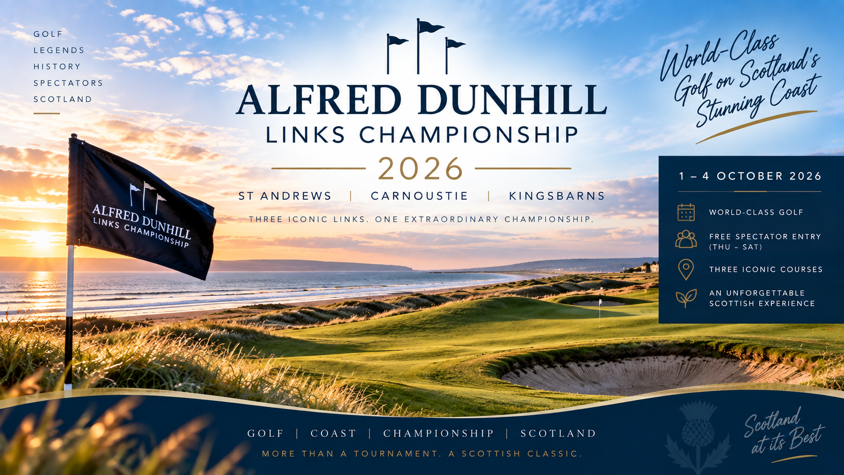 Alfred Dunhill Links Championship Returns to Carnoustie for 2026